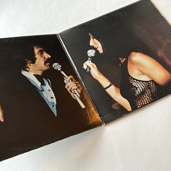 Sonny and Cher live, Vintage Vinyl Record 1970s. - Picture 2 of 7